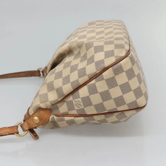 LOUIS VUITTON Damier Azur Siracusa PM Shoulder Bag N41113 LV Auth 118062 - Picture 5 of 16